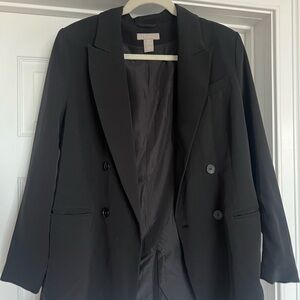 Women’s H&M black oversized blazer size S